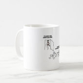 las ich deutliche Symptome einer Krankheit Kaffeetasse (Vorderseite Links)