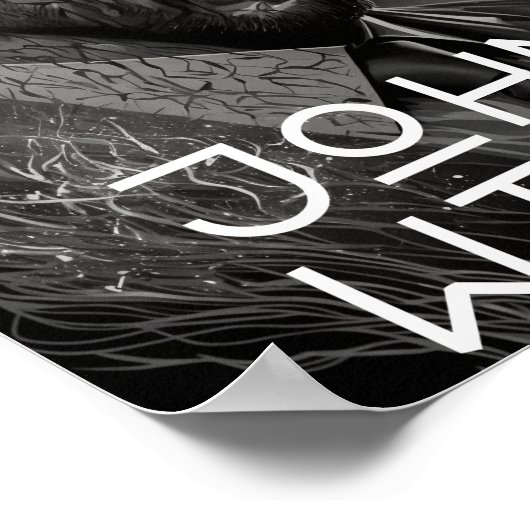 las John Wick - Dark Style Poster (Ecke)