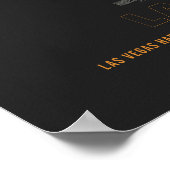 LAS - Las Vegas Harry Reid Airport Runway Diagramm Poster (Ecke)