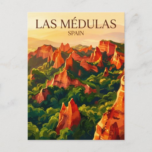 Las Médulas Spanien Postkarte (Vorderseite)