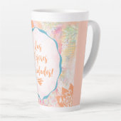 Las Mejores Felicidades - Beste spanische Wünsche Milchtasse (Rechte Ecke)