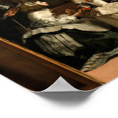 Las Meninas, 1656 von Diego Velazquez Poster (Ecke)