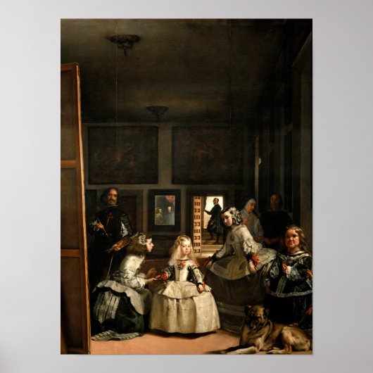 Las Meninas, 1656 von Diego Velazquez Poster (Vorne)