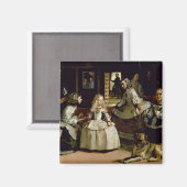 Las Meninas Detail der unteren Hälfte mit Darstell Magnet (Vorderseite/Rückseite)
