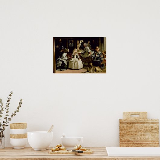 Las Meninas Detail der unteren Hälfte mit Darstell Poster (Küche)
