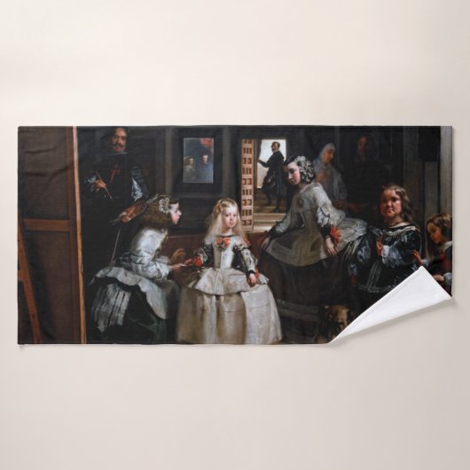 Las Meninas, Die Trauzeuginnen, Diego Velazquez Badehandtuch (Badehandtuch)