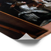 Las Meninas, Die Trauzeuginnen, Diego Velazquez Poster (Ecke)