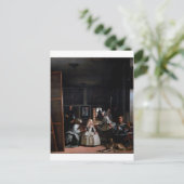 Las Meninas, Die Trauzeuginnen, Diego Velazquez Postkarte (Stehend Vorderseite)