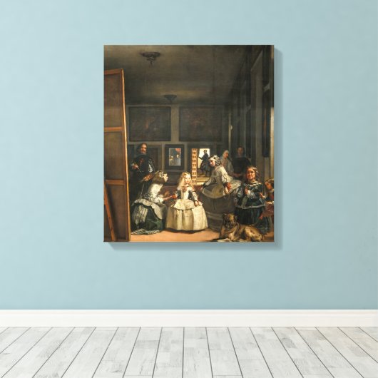 Las Meninas | Diego Velá zquez | Leinwanddruck (Insitu (Holzboden))