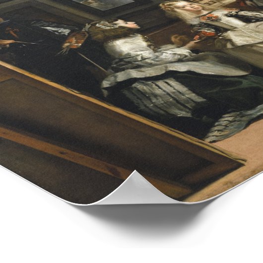 Las Meninas Diego Velázquez Kunstkunst Poster (Ecke)