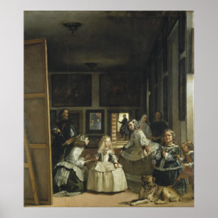 Las Meninas durch Diego Velazquez Poster