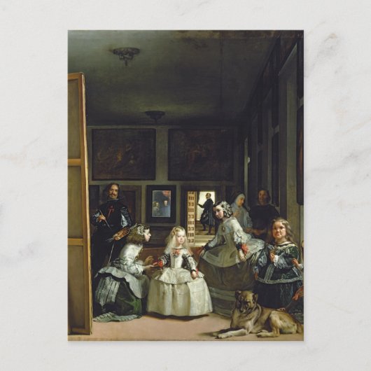 Las Meninas, Familie Philip IV, c.1656 2 Postkarte (Vorderseite)