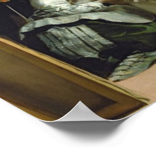 Las Meninas, Familie Philip IV, c.1656 Poster (Ecke)