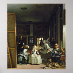 Las Meninas, Familie Philip IV, c.1656 Poster