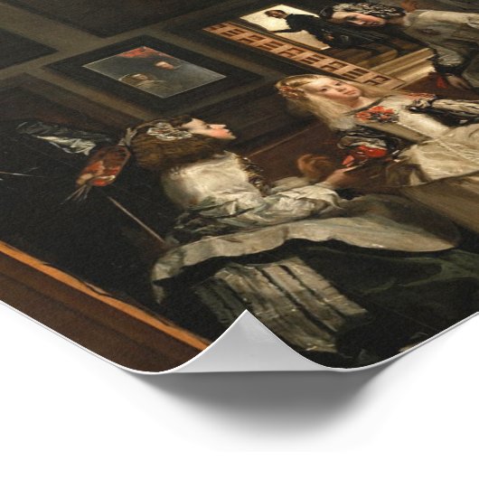 Las Meninas oder die Familie von Philip IV 1656 Poster (Ecke)