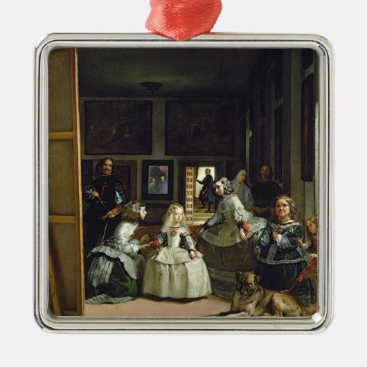 Las Meninas oder die Familie von Philip IV, c.1656 Ornament Aus Metall (Vorne)