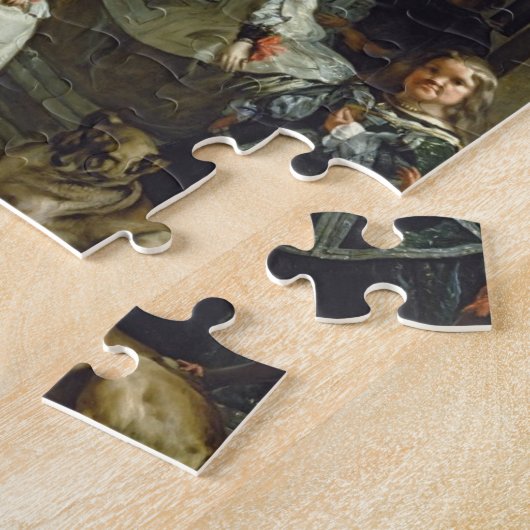 Las Meninas oder die Familie von Philip IV, c.1656 Puzzle (Seite)