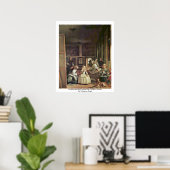 Las Meninas (Selbstportrait mit der königlichen Fa Poster (Heimbüro)