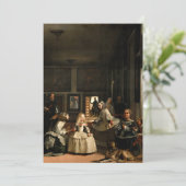 Las Meninas von Diego Velazquez Dankeskarte (Stehend Vorderseite)