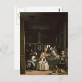 Las Meninas von Diego Velazquez Postkarte (Vorne/Hinten)