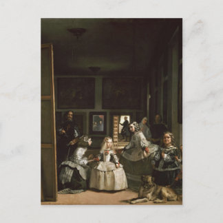 Las Meninas von Diego Velazquez Postkarte