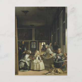 Las Meninas von Diego Velazquez Postkarte