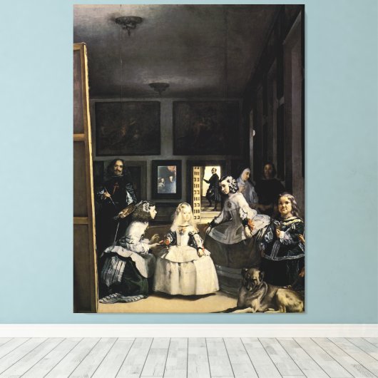 Las Meninas von Velasquez Leinwanddruck (Insitu (Holzboden))