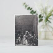"Las Meninas." von Velazquez Postkarte (Stehend Vorderseite)