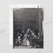 "Las Meninas." von Velazquez Postkarte (Vorne/Hinten)