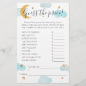 Las nubes Baby Shower de Moon & Stars adivinan el (Vorderseite)