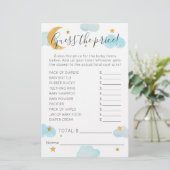 Las nubes Baby Shower de Moon & Stars adivinan el (Stehend Vorderseite)