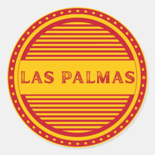 Las Palmas City Pride Emblem – Spanische Identität Runder Aufkleber