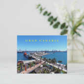 Las Palmas de Gran Canaria Hafen Postkarte (Stehend Vorderseite)