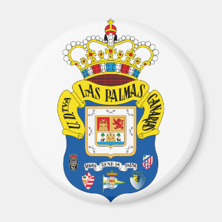 Las Palmas Emblem Round Magnet