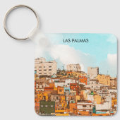 Las Palmas Gran Canaria City View Schlüsselanhänger (Vorderseite)
