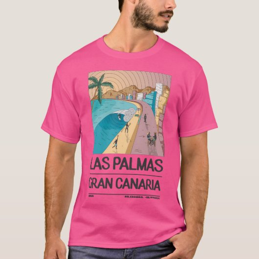 Las Palmas Gran Canaria Spanien T-Shirt (Vorderseite)