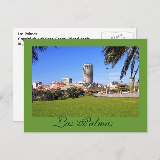 Las Palmas, Gran Canary Island, Spanien Postkarte (Vorne/Hinten)