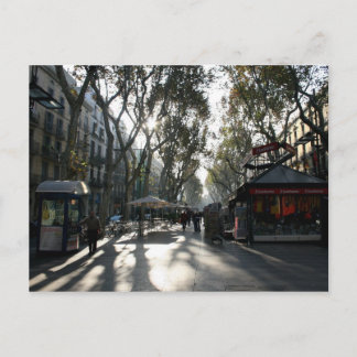 Las Ramblas, Barcelona, Postkarte