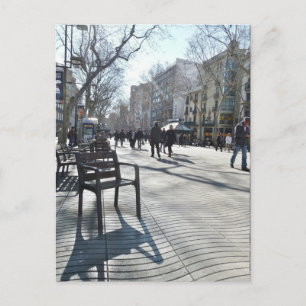 Las Ramblas de Barcelona Postkarte