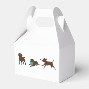 las Schokolade Labrador Cartoon Streifen Geschenkschachtel