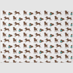 las Schokolade Labrador Cartoon Streifen Seidenpapier