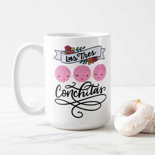 Las Tres Conchitas, Pan Dulce Kaffeetasse (Mit Donut)