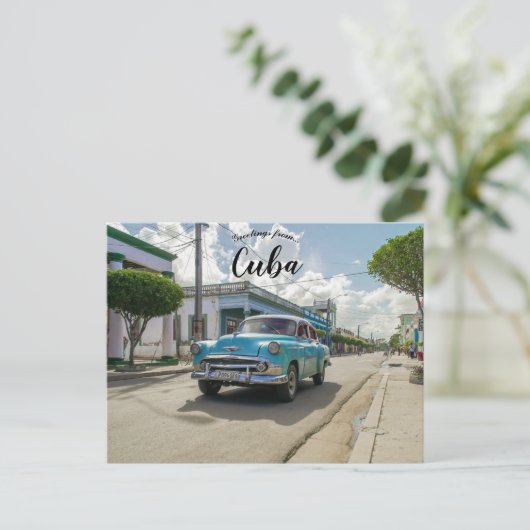 Las Tunas Cuba Postkarte (Stehend Vorderseite)