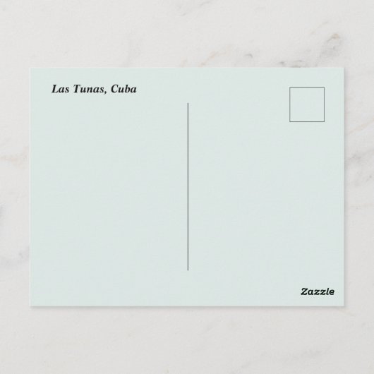 Las Tunas Cuba Postkarte (Rückseite)