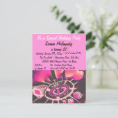 Las Vegas 21. Geburtstag Party Einladung (Stehend Vorderseite)