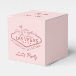 Las Vegas 21. Geburtstag Party Girly Personalisier Geschenkschachtel