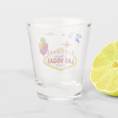 Las Vegas 21. Geburtstag Personalisiert Shot Glas. Schnapsglas (Rückseite)