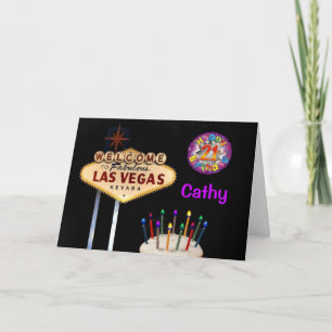 Las Vegas 21. Geburtstagkarte Einladung