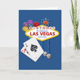 Las Vegas 21. Geburtstagkarte Karte