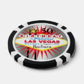 Las Vegas 50. Geburtstag Casino Chip (Einzeln)